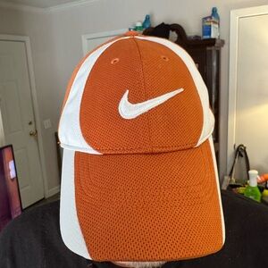 Nike Bold Orange and White Cap Texas Longhorns